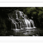 Purakaunui Falls 1 white