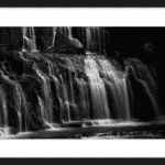 Purakaunui Falls 2 black
